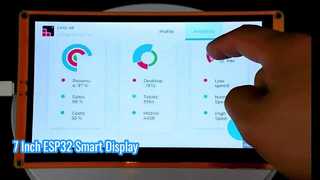 7 インチ ESP32 800X480 ディスプレイ モジュール 静電容量式タッチスクリーン