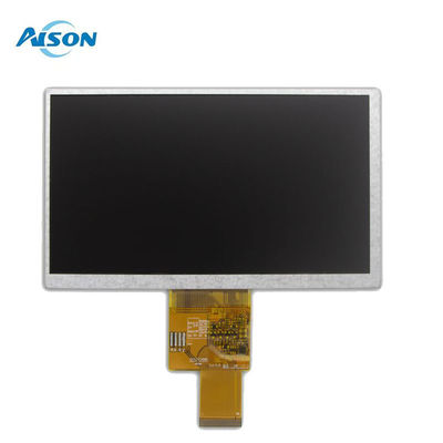 7インチ40ピン 800×480 TFT LCDディスプレイパネル 400 Cd/M2 RGBインターフェース