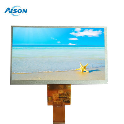 7インチ40ピン 800×480 TFT LCDディスプレイパネル 400 Cd/M2 RGBインターフェース