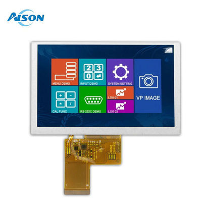 5インチ IPS LCD ディスプレイ モジュール 800x480 RGB インターフェース付き産業ディスプレイ モジュール 40ピン