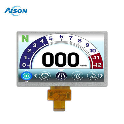 -40〜95度 7インチカスタムLCDディスプレイモジュール 40ピンLVDSインターフェイス 500cd/m2