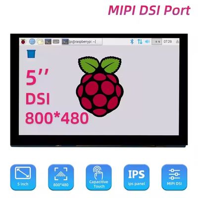 7インチ 800*480 MIPI-DSI IPS LCDディスプレイ 静電容量式タッチスクリーンモジュール Raspberry Pi用
