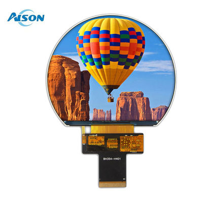 3.54インチ 800x640 丸型 TFT ディスプレイ SPI TFT ディスプレイ 1000 Cd/M2 3SPI+18Bit RGB インターフェース