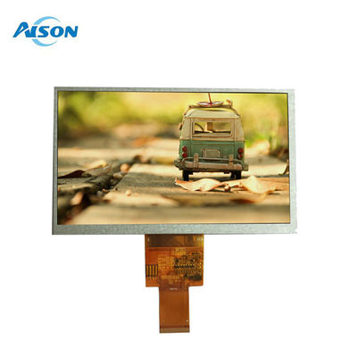 7インチ40ピン 800×480 TFT LCDディスプレイパネル 400 Cd/M2 RGBインターフェース