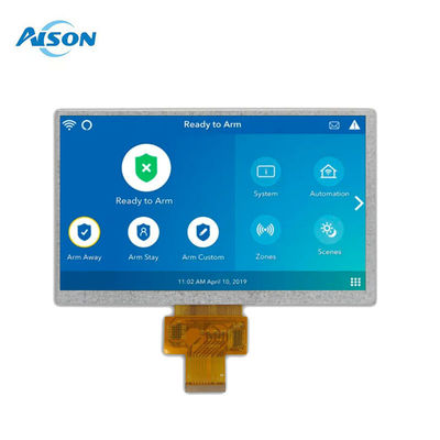 7インチ幅温度800×480 インダストリアル TFTディスプレイ 500 Cd/M2 IPS LCD パネル